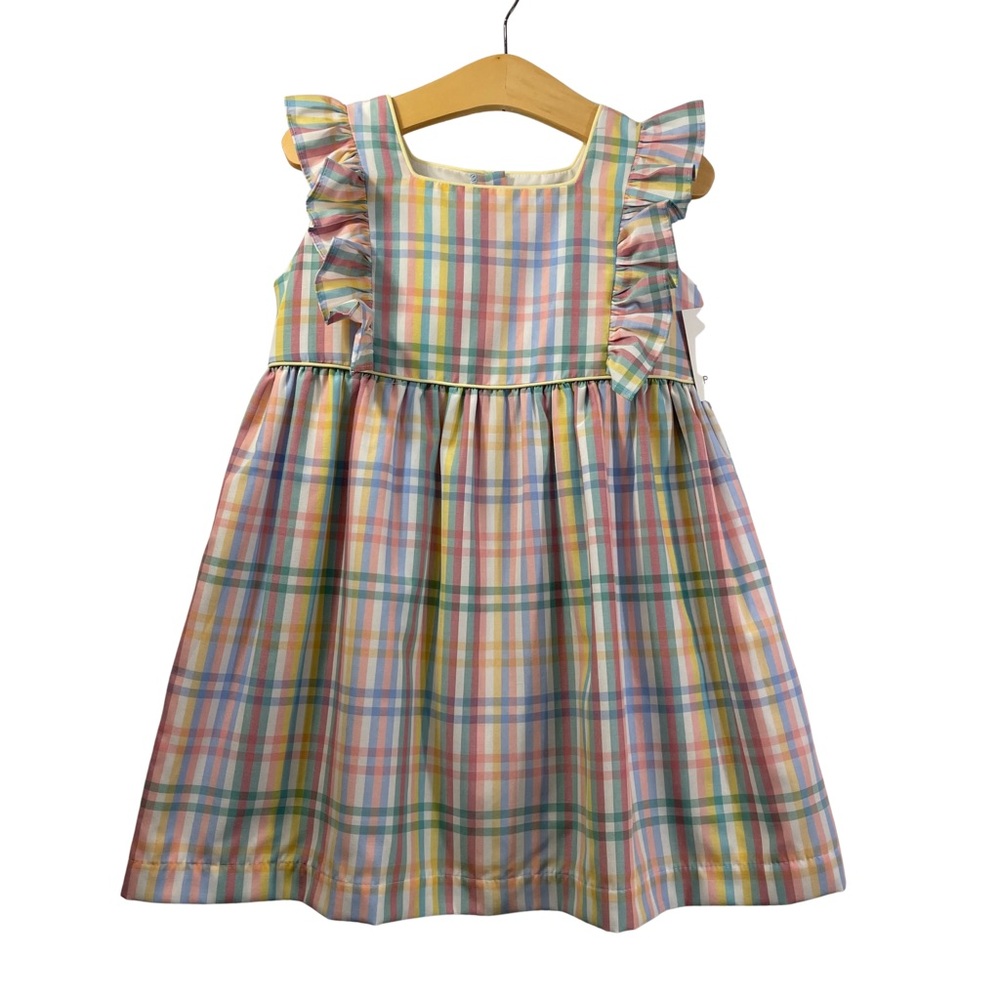 NWT Ruth and Ralph Plaid Colorful Hazel Dress 4T